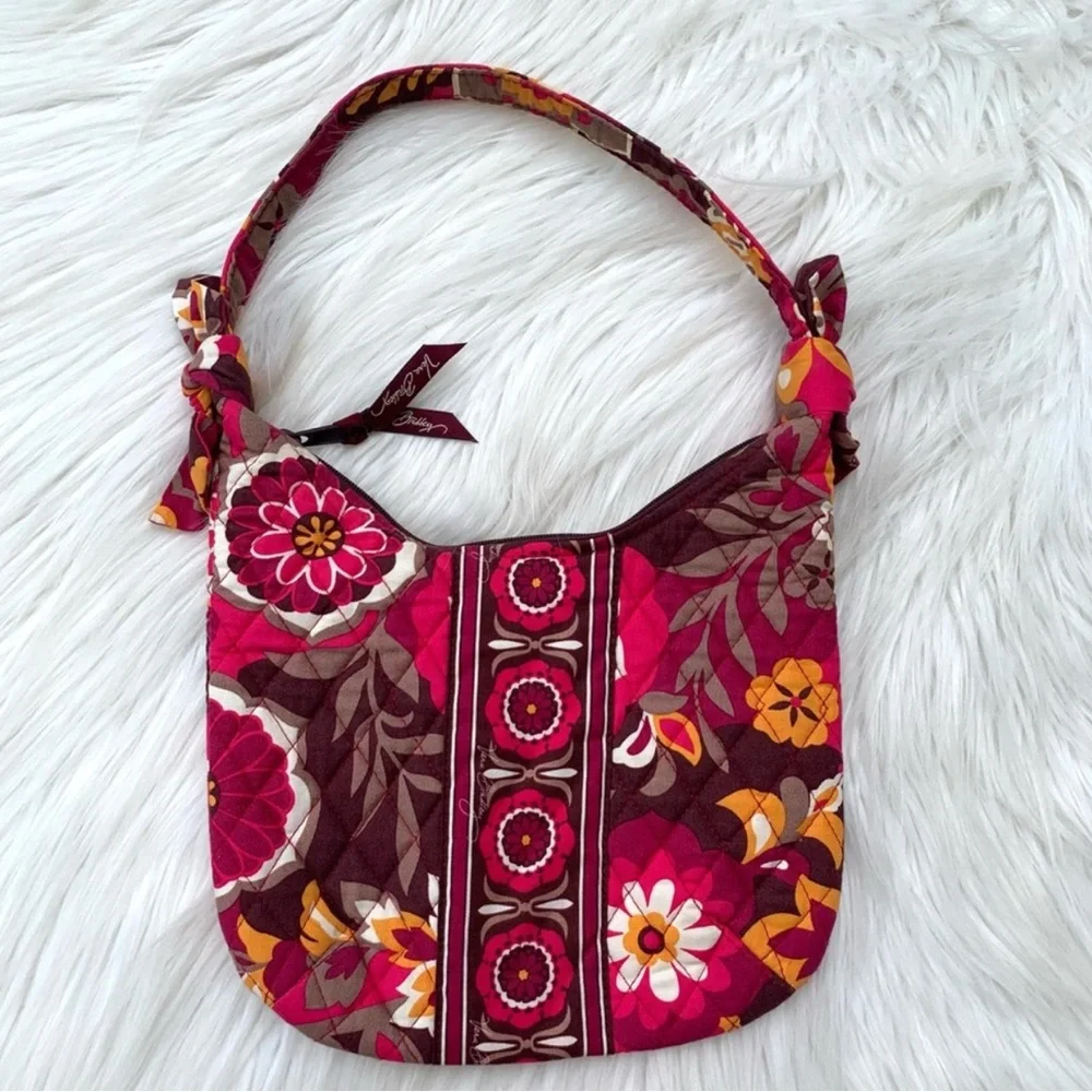 Vera Bradley Carnaby Olivia Floral Patterned Shoulder Bag Purse